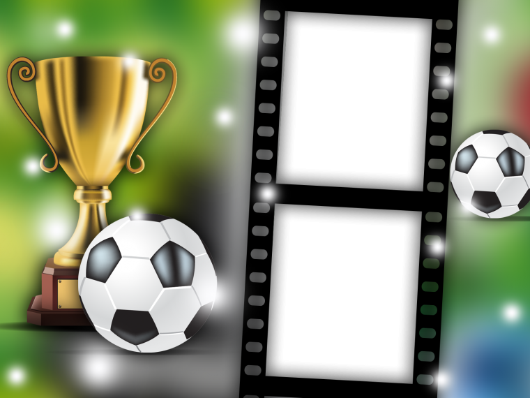 Открытка в футбольном стиле