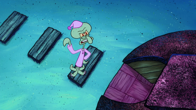 Сквидвард плачет