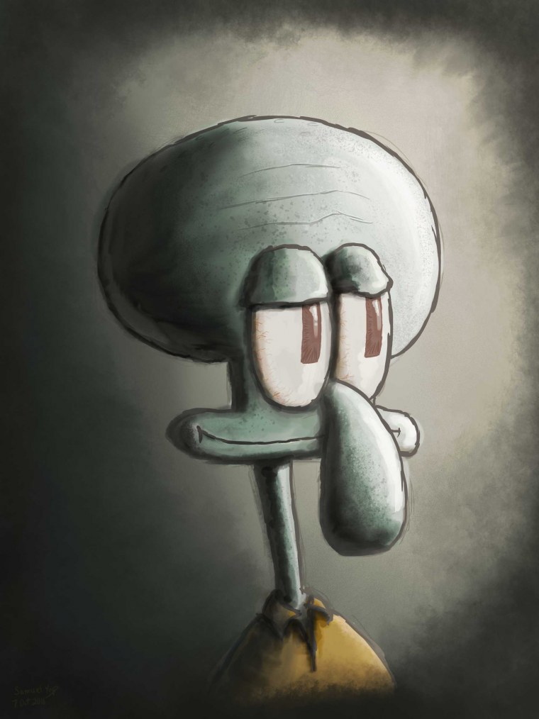 Страшное лицо Сквидварда