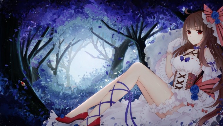 Аниме девочка для фона стим