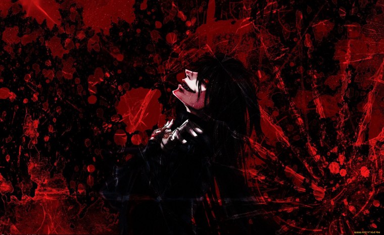 Красные аниме обои