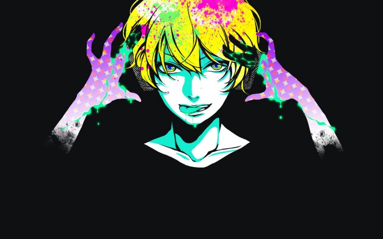 Авы аниме пацаны Неоновые