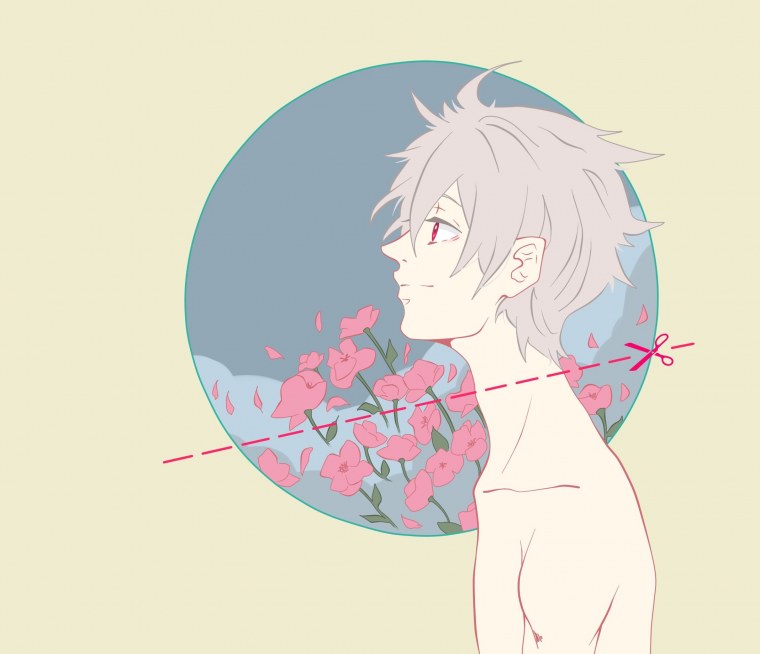 Аниме парень неон