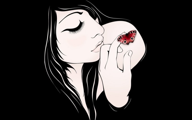 Черно белые аватарки для девушек