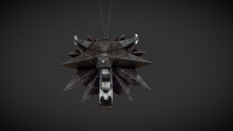 Ведьмачий медальон 3д модель