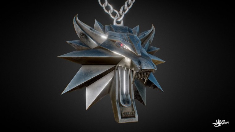 Witcher 3 медальон