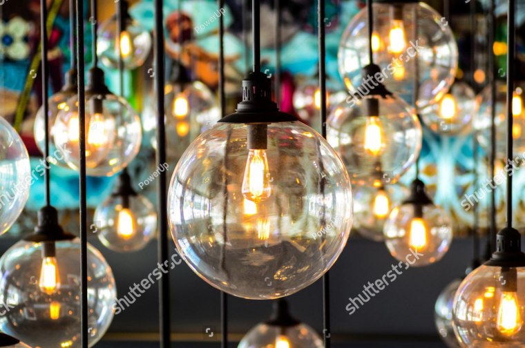 Много лампочек