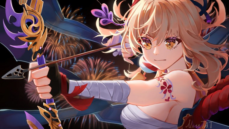 Yoimiya Genshin Impact Wallpaper