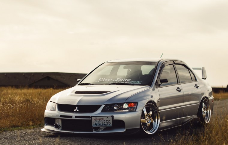 Mitsubishi Lancer Evolution 10 зима