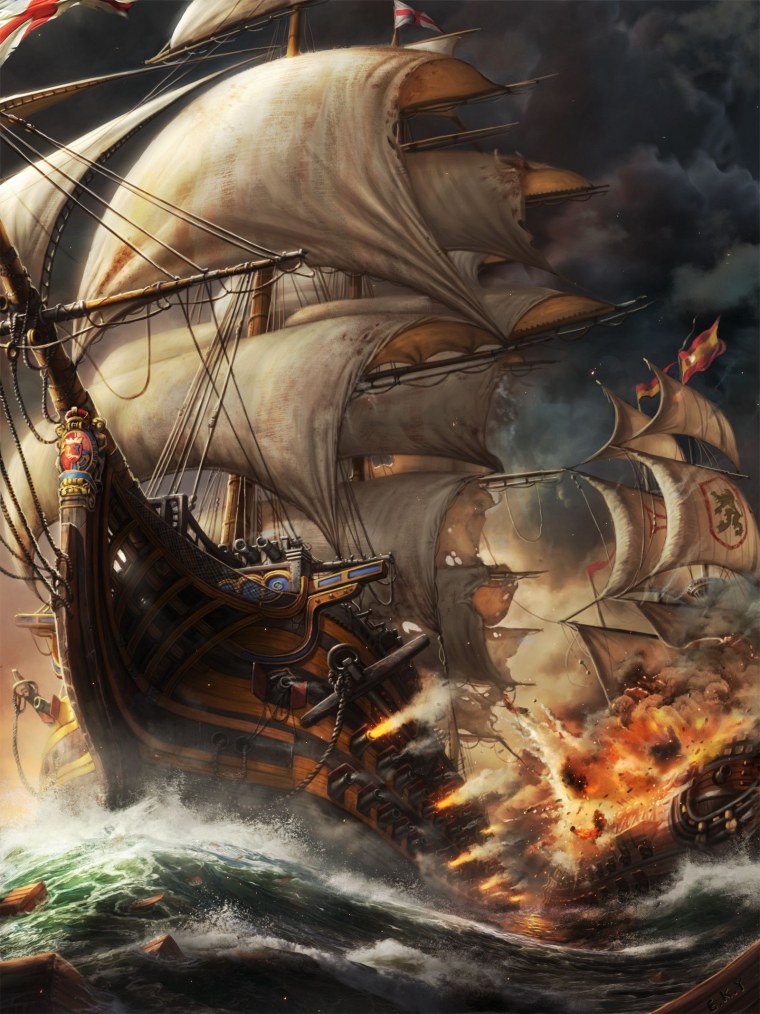 Пиратский корабль фэнтези
