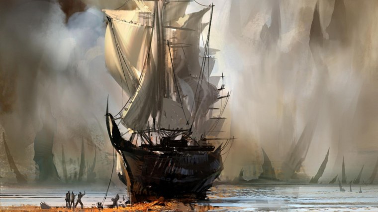 Пиратская шхуна черная Жемчужина