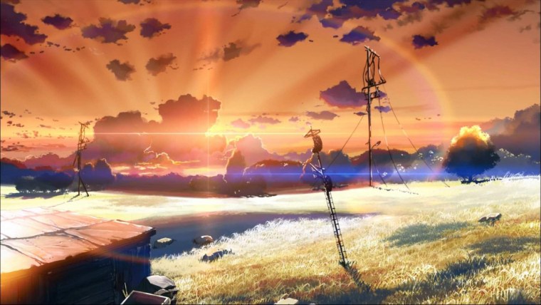 Эстетика Макото Синкай Сакура