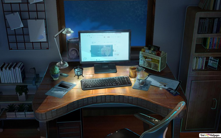 Аниме осень на рабочий стол