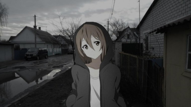 Аниме на реальном фоне