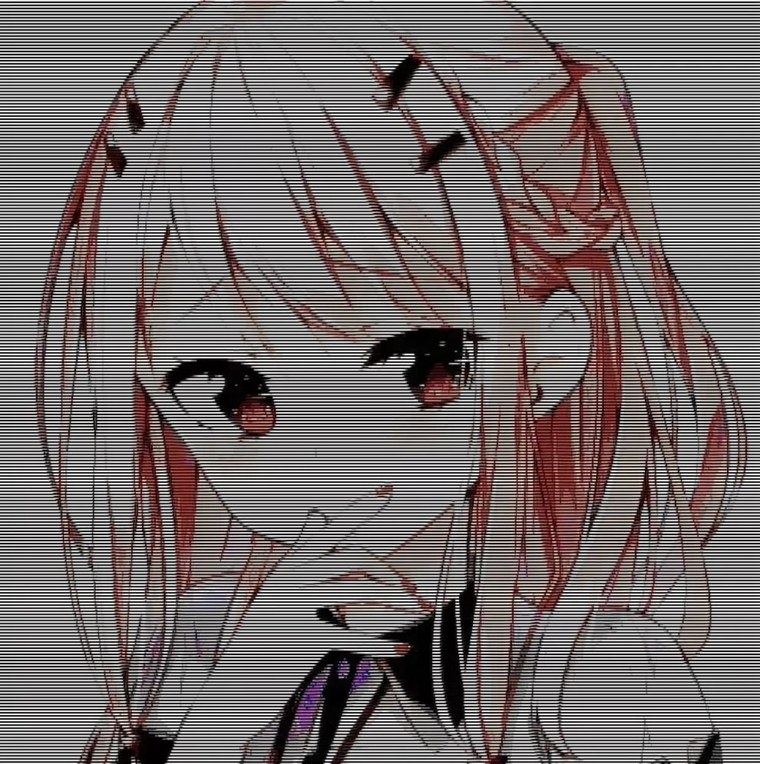 Аниме девочки в полоску