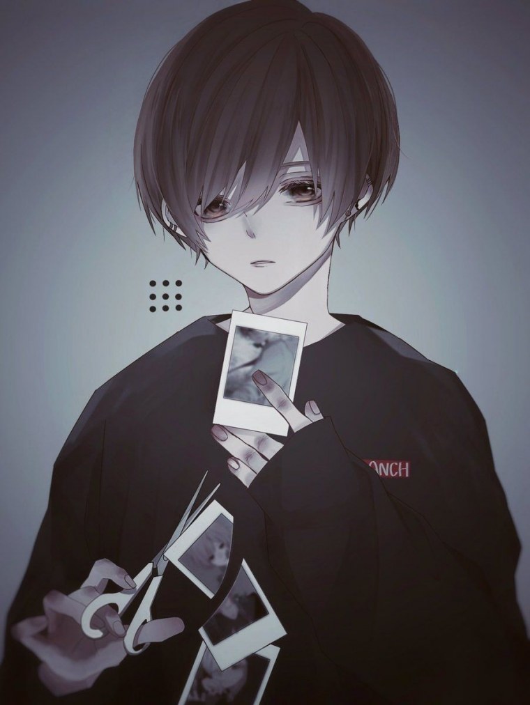 Аниме парни депрессия глитч