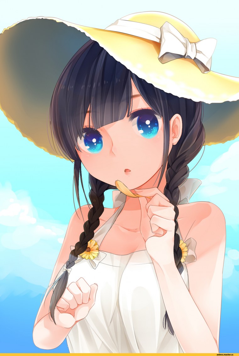 Девушка в шляпе арт