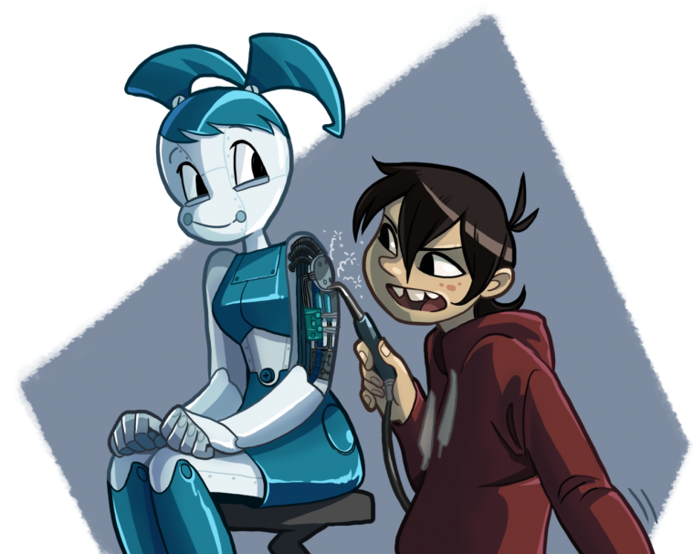 Робот Дженни и Шелдон