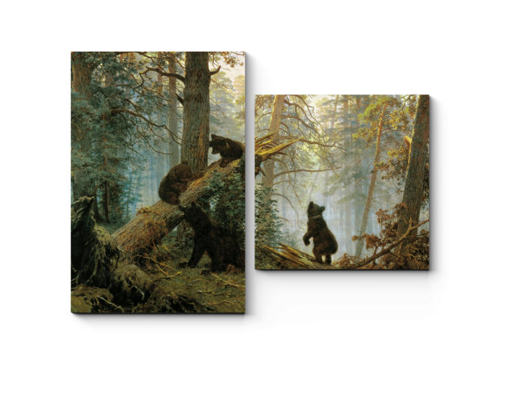 Шишкин три медведя утро в Сосновом Бору