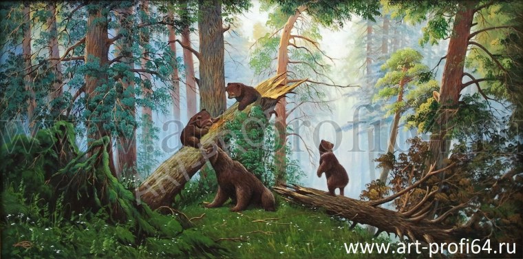 Репродукция Шишкина утро в Сосновом