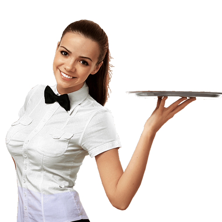 Требуется официантка