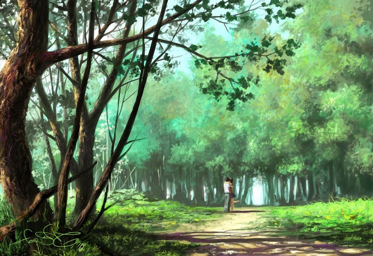 Аниме природа