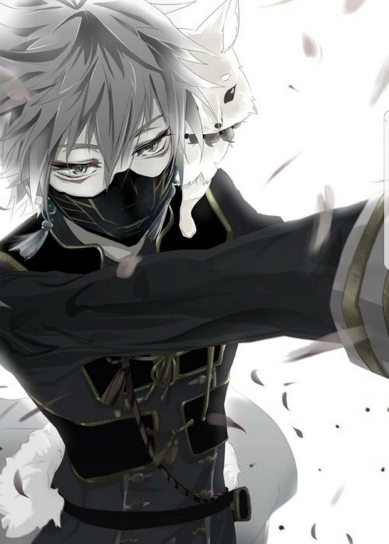 Аниме человек в маске