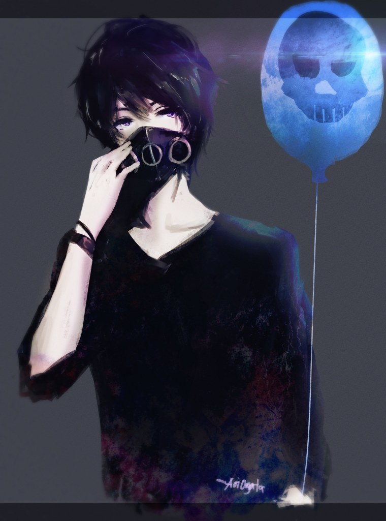 Аниме персонажи в масках