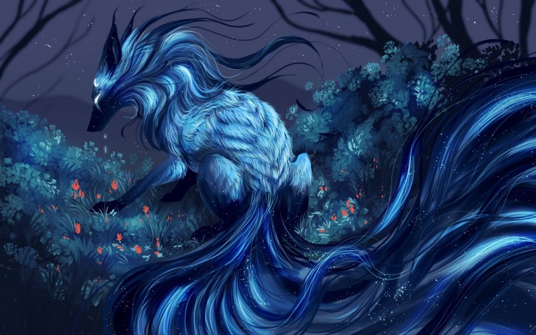 Мифические существа Девятихвостая лиса