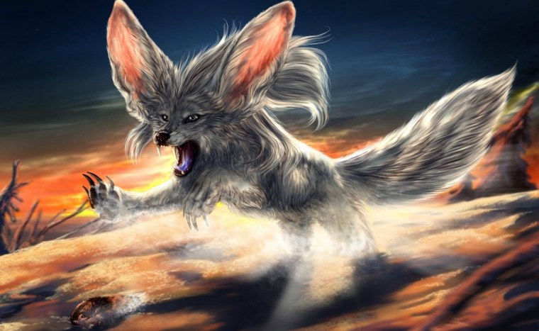 Лисы Кицунэ фенек Фокс