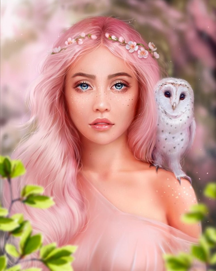 Милая девушка фэнтези