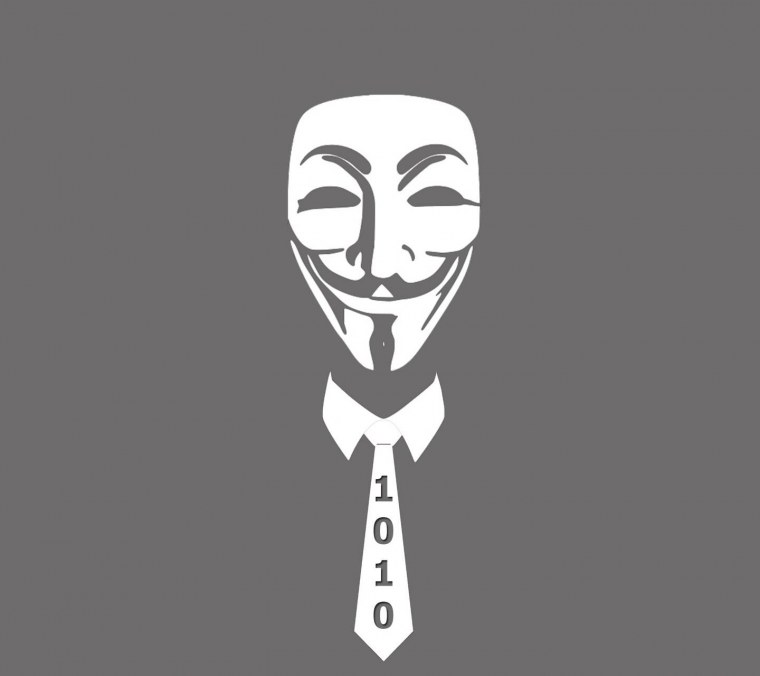 Раскрашенные маски Анонимуса для девочек