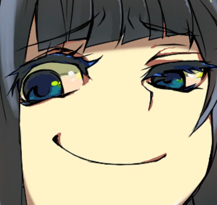 Хмурое лицо аниме