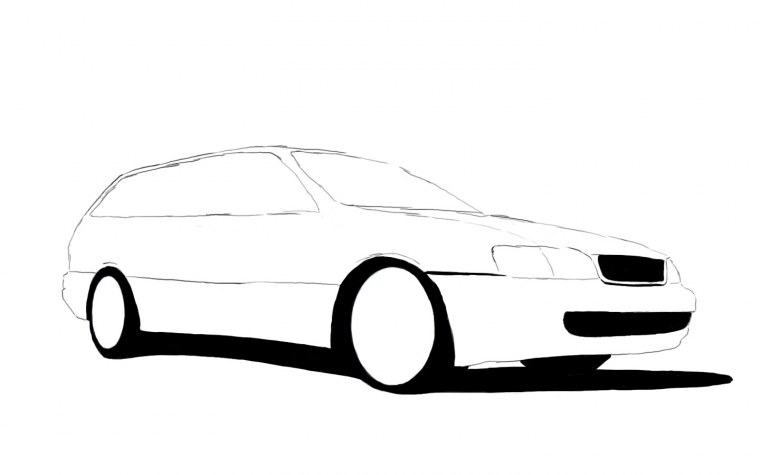 Раскраска машина Калдина