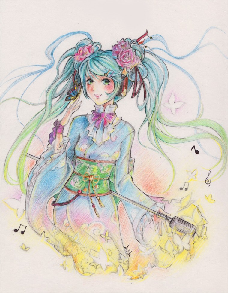 Аниме с разноцветными волосами