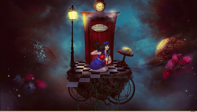 Алиса в стране чудес стол арты