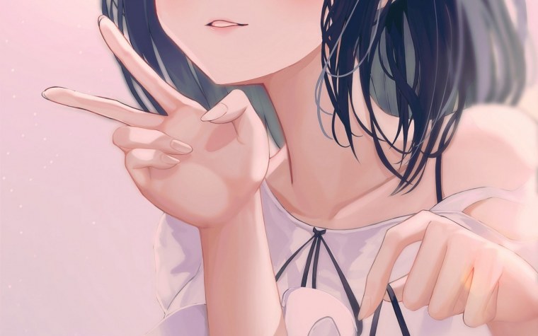 Аниме тянка с короткими волосами