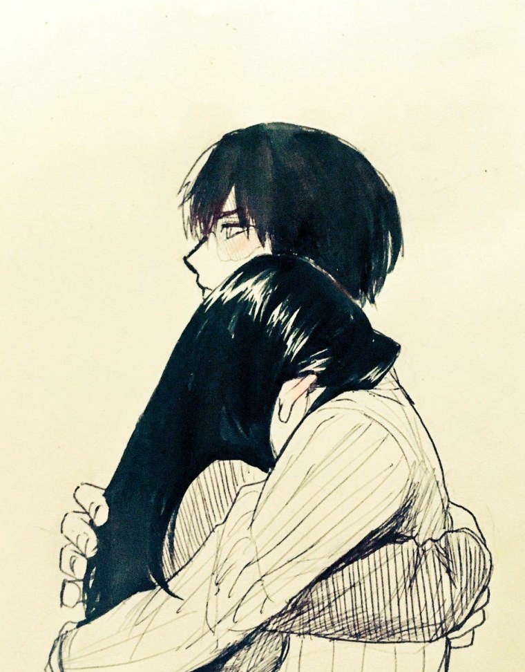 Аниме объятия