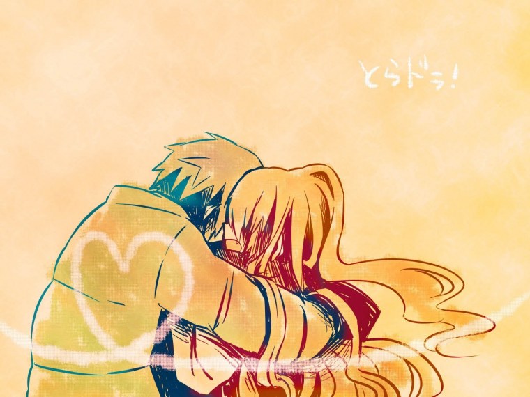 Аниме арты обнимашки