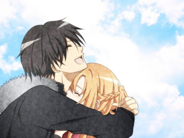 Аниме объятия