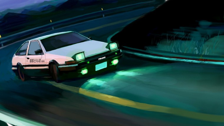 Toyota ae86 Trueno initial d обои