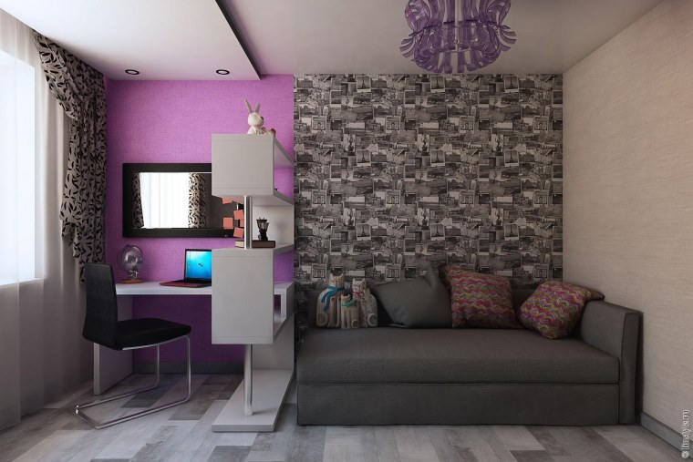 Расположение мебели в однокомнатной квартире