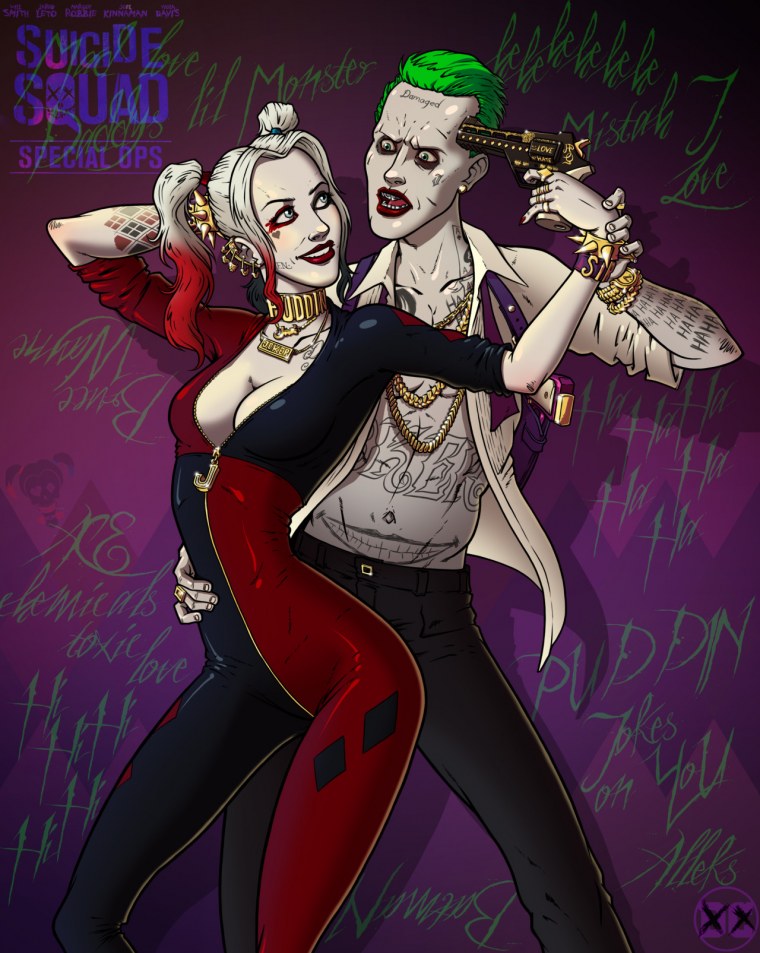 Самоубийц Харли Квинн и Джокер
