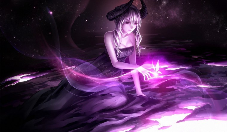 Пейзаж в сиреневых тонах