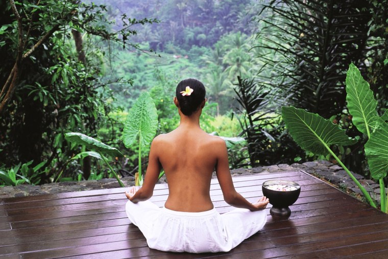 Йога медитация на природе