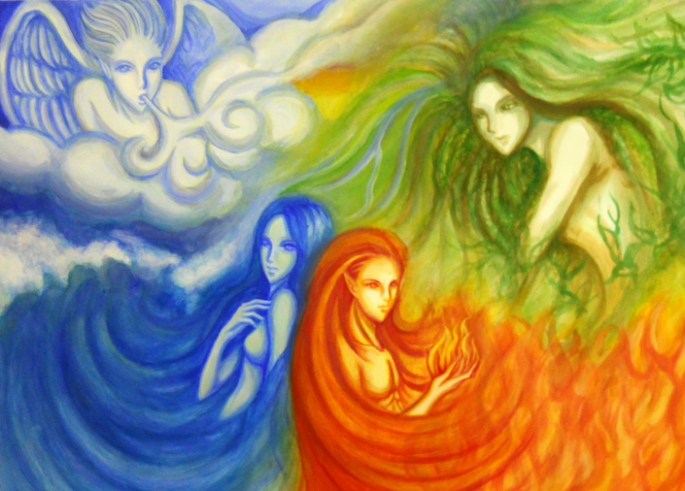 4 Стихии огонь вода воздух земля