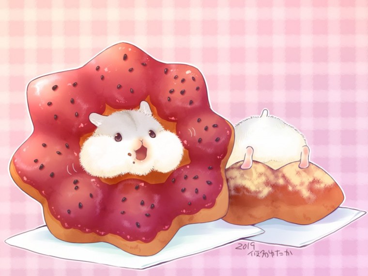 Милый хомячок арт