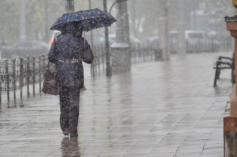 Небольшой снег с дождем