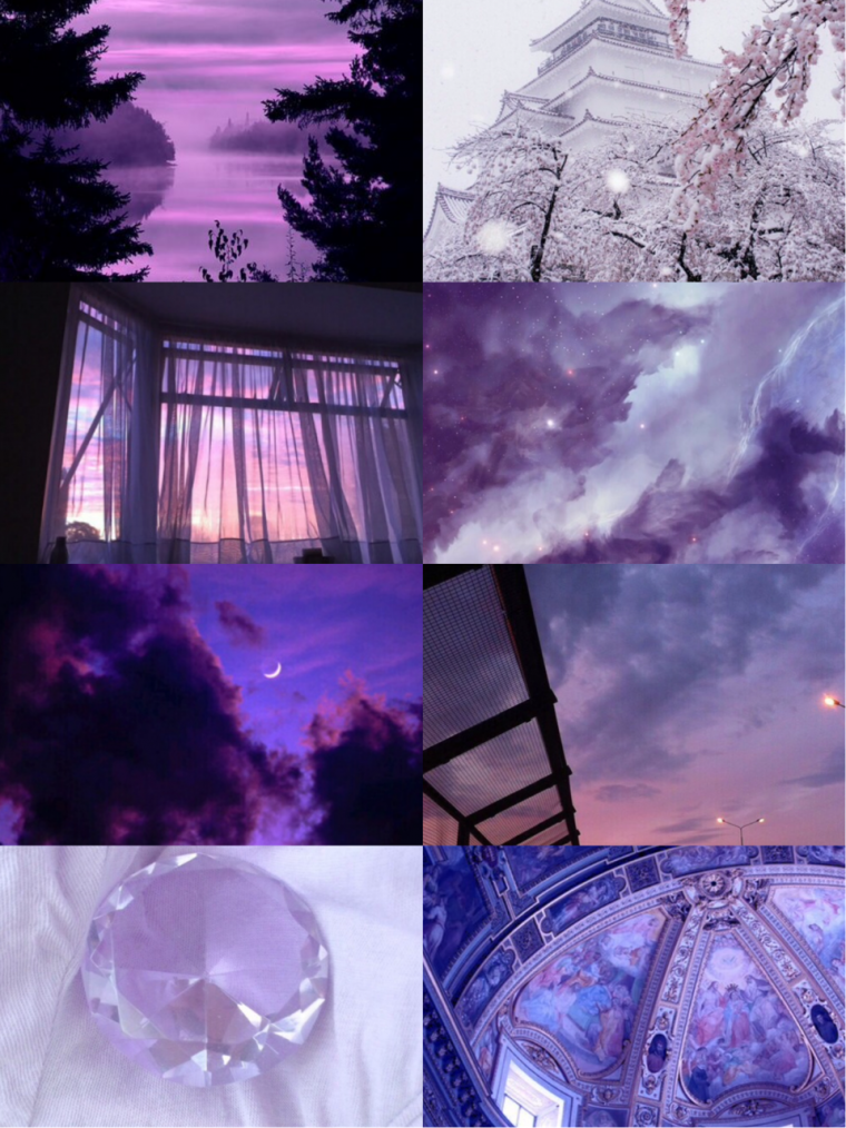 Фиолетовая Эстетика коллаж
