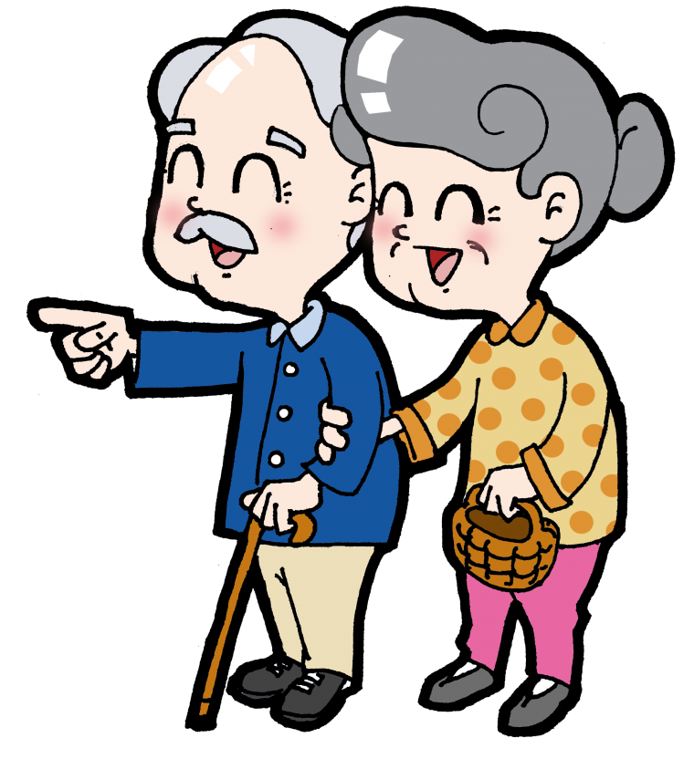 Мультяшная голова старика